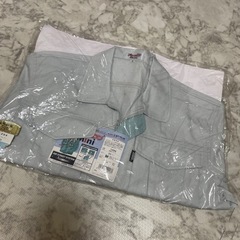 新品💙プリーツロン 長袖作業着 Mサイズ