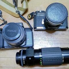 フィルムカメラ、望遠レンズセット