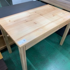 家具ならトレファク吉川店！！ 無印良品 デスク 引き出し付き パイン材 変色 ヤケ有