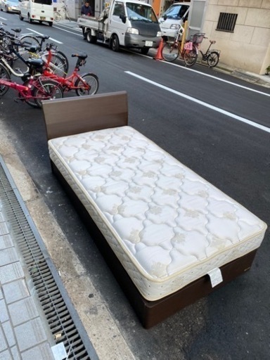 満点の 大阪市内配達設置無料引き出しシングルベッドセット シングルベッド