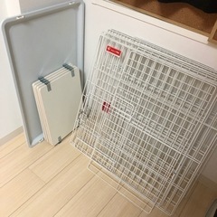 ※お取引中※ファンヒーター＆猫用ケージ 猫トイレ ※オマケ ハンモック・トンネル