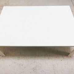 白いローテーブル　 (折りたたみの白い座卓)　差し上げます。横9...