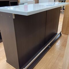 ★ジモティ割あり★ ニトリ キッチンカウンター ダークブラウン H85×W150×D50 クリーニング済み KJ972