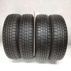 ＜スタッドレス & ホイール 4本＞ 155/65R14 ダンロップ 2015年製 85%  14x4.5J ダイハツ純正 4H -100