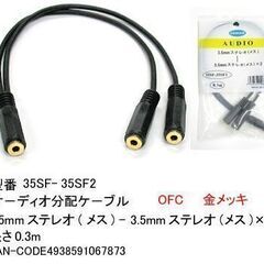 【ネット決済・配送可】3.5mmステレオ(メス) - 3.5mm...