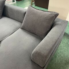 L字 ソファー L字 3人掛け 3P スウィートデコレーション クッション グレー W230×D150×H62㎝ 配送可