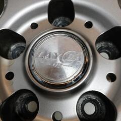 ＜スタッドレス・ホイール 4本＞  195/65R15 ヨコハマタイヤ 80～90% 2017年製　15x6J LAYCER02 114.3 セレナ ノア 