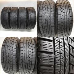 ＜スタッドレス・ホイール 4本＞  195/65R15 ヨコハマタイヤ 80～90% 2017年製　15x6J LAYCER02 114.3 セレナ ノア 