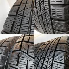 ＜スタッドレス・ホイール 4本＞  195/65R15 ヨコハマタイヤ 80～90% 2017年製　15x6J LAYCER02 114.3 セレナ ノア 