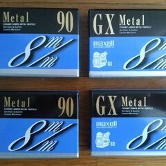 【再値下げ】8ｍｍ用のビデオカセットテープ4個　maxell G...