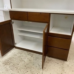 【愛品館 江戸川店】3枚扉キッチンボード ID:151-007660-005 