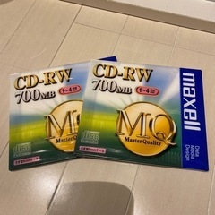 CD-RW  2枚　700MB