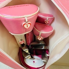 ピンクとハートが可愛いゴルフセット　レディース ワークスゴルフBisser 新品未使用