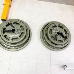 【☆大特価☆】美品！IVANKOオリンピックプレート6枚セット(オリンピックカラー付)　10kg×2枚・15kg×2枚・20kg×2枚　
