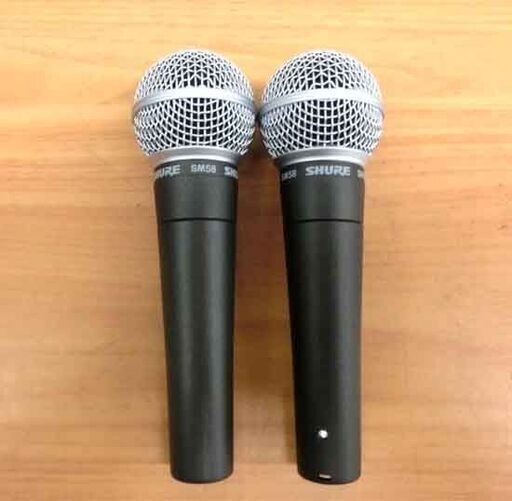 マイク Shure ダイナミック型 シュア SM58 2本セット ケース付き マイクロホン 札幌 西野店