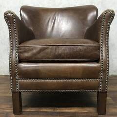 🔷🔶🔷ba13/22 ハロ HALO プロフェッサー アームチェア 総本革張 中古 レザー 1人掛け 1Pソファ 本革 イス 椅子 家具 インテリア アスプルンド🔷🔶