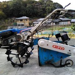 芋掘り機付き耕運機！！セル付き実働！！ 耕運用ロータリー 