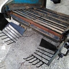 芋掘り機付き耕運機！！セル付き実働！！ 耕運用ロータリー 