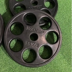 IVANKO（イヴァンコ）オリンピックラバープレート 15kg×2