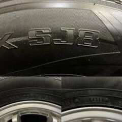 【DL SJ8 265/70R15】スタッドレス【Weds KEELER 15インチ 7J6HPCD139.7+5】バリ溝 60ランクル/70ランクル 78プラド　(VTK610MS) クレジットカード QRコード決済可能 DL SJ8 265/70R15】スタッドレス【Weds KEELER 15インチ 7J6HPCD139.7+