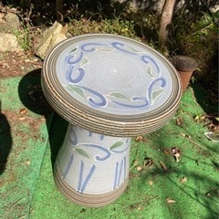 花台　陶器製　ガーデンチェア