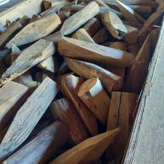 木、焚き付け材、木杭の切れ端