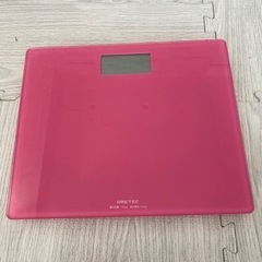体重計（ドリテック）ピンク　ダイエット