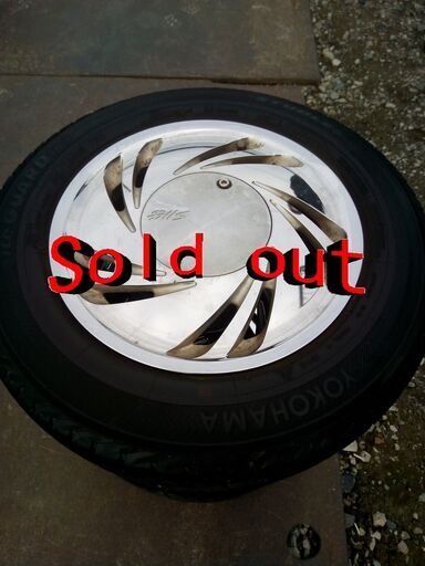 WORK Slits スーパーマルチ + YOKOHAMA スタッドレスタイヤ - タイヤ  