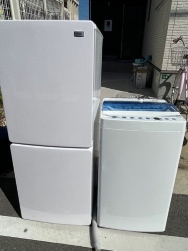 2021年製　福岡市配送設置無料　冷蔵庫と洗濯機セット
