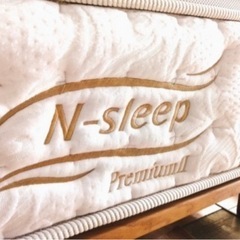 【セミダブルベット/ニトリNsleep】クリーニング済み【管理番号80211】