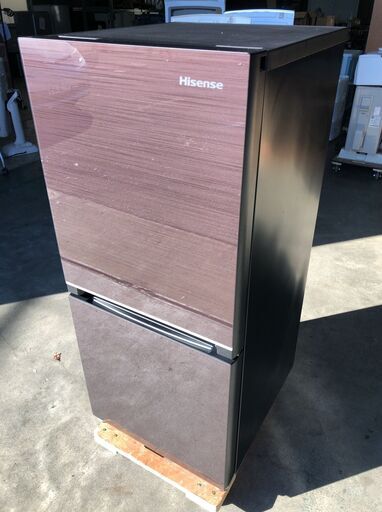 Hisense 2ドア冷凍冷蔵庫 HR-G13B-BR 134L 2019年製 J11010 - キッチン家電