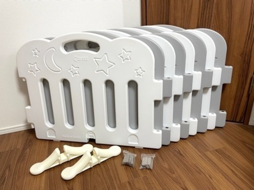 CARAZ BABY ROOM ベビーサークル8枚+オプション脚2本