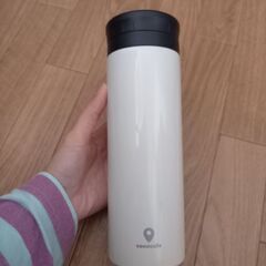 《0005》【難あり】　ココカフェ　真空二重マグ　ホワイト　500ml