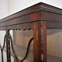 【1/7受渡終了】≪y442≫希少 美品 イギリス アンティーク ディスプレイキャビネット/キュリオケース 推定1910年代 北欧系 41023-01