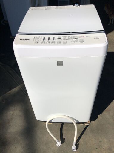 Hisense 全自動洗濯機 HW-G45E4KW 4.5kg 2017年製 D105G004