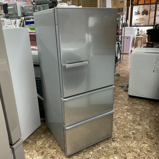 AQUA アクア ノンフロン冷凍冷蔵庫 AQR-27Ｋ(S)型　3ドア