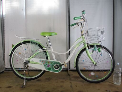C310★8500円スタート★整備済み 中古子供自転車 【22インチ　ミヤタ　グリーン 】 C310☆8500円スタート☆整備済み 中古子供自転車 【22インチ ミヤタ