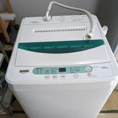 【ネット決済・配送可】洗濯機4.5 kg ヤマダオリジナル YW...