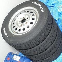 【手渡し限定】バリ山！175/80R15 パジェロミニ スタッド...