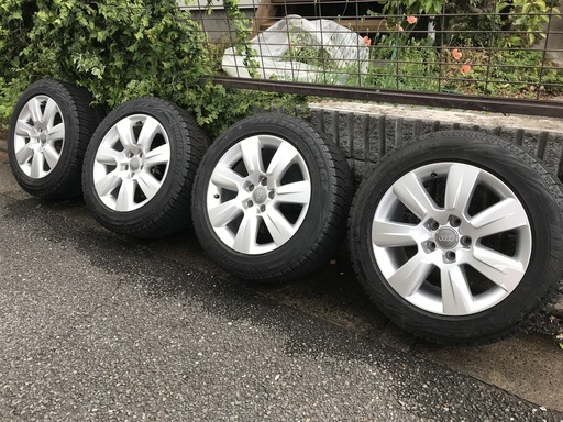 Audi純正ホイール A6オールロード4本中古　225/55/17 ET38　8J