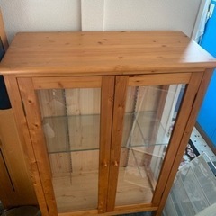 アンティーク調　ショーケース　引き取り限定