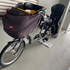 子乗せ前後2つ付き‼︎ 非電動ママチャリ