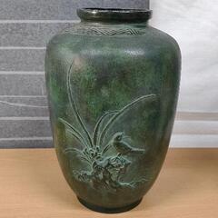 1102-068 【花器】花瓶　金属製