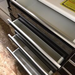 ニトリ　キッチンボード　食器棚　カップボード　システムキッチン　レンジ台　おしゃれ　ポスティア100　幅100cm　ブラウン系　カウンター 　貝塚市　二色浜