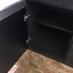 ニトリ　キッチンボード　食器棚　カップボード　システムキッチン　レンジ台　おしゃれ　ポスティア100　幅100cm　ブラウン系　カウンター 　貝塚市　二色浜