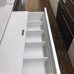 松田家具 幅 117cm キッチンボード レンジボード 食器棚 システムキッチンボード モイス加工 家具 インテリア 家具 収納用品 多目的収納 食器棚 おしゃれ 高級家具 国産品 クリーニング済