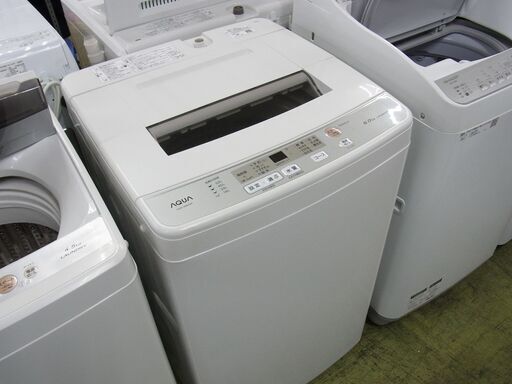 ●アクア AQUA 全自動洗濯機 6.0kg 2020年製 AQW-S60H(W) ホワイト 中古