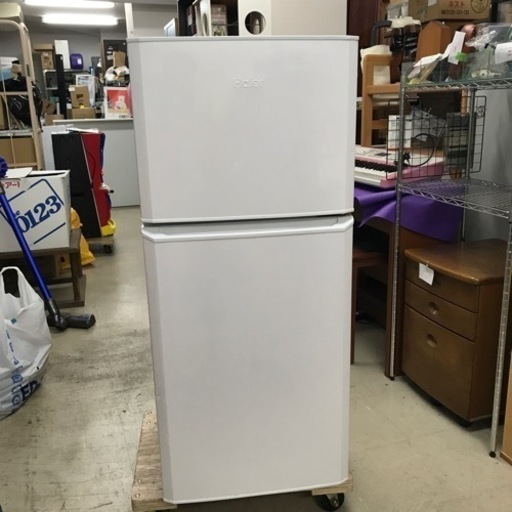 K2211-028 Haier 121L 2ドア冷凍冷蔵庫 JR-N121A 2018年製【打痕】