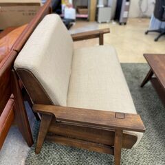 🥃ウイスキーオークシリーズ ２Pソファ ✨定価￥47,800✨ ウイスキーが染み込んだオーク材を使用!!🥃