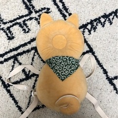 新品未使用　転倒防止クッション　リュック　しば犬　